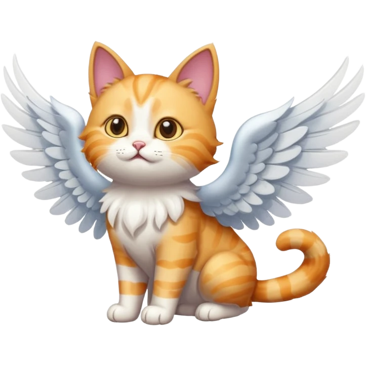 Flying cat emoji