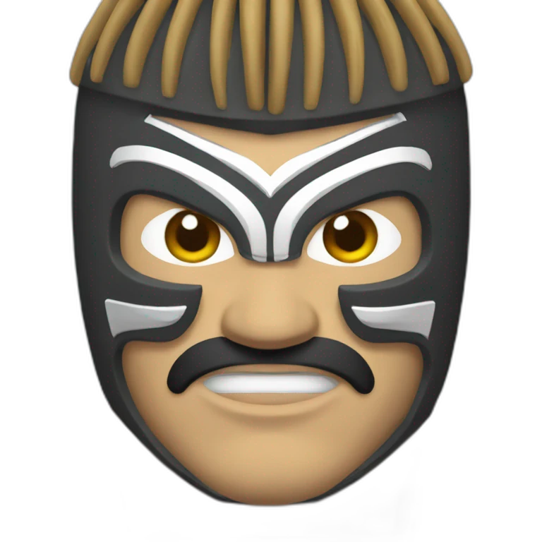 luchador de sumo con cara agresiva emoji