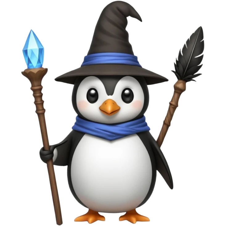 Penguin Wizard emoji