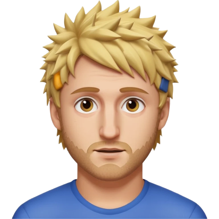 Logan Paul with a short beard and spiky hair emoji