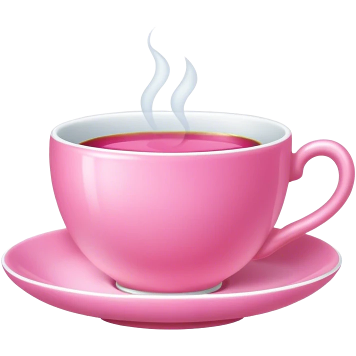 Taza rosada  emoji