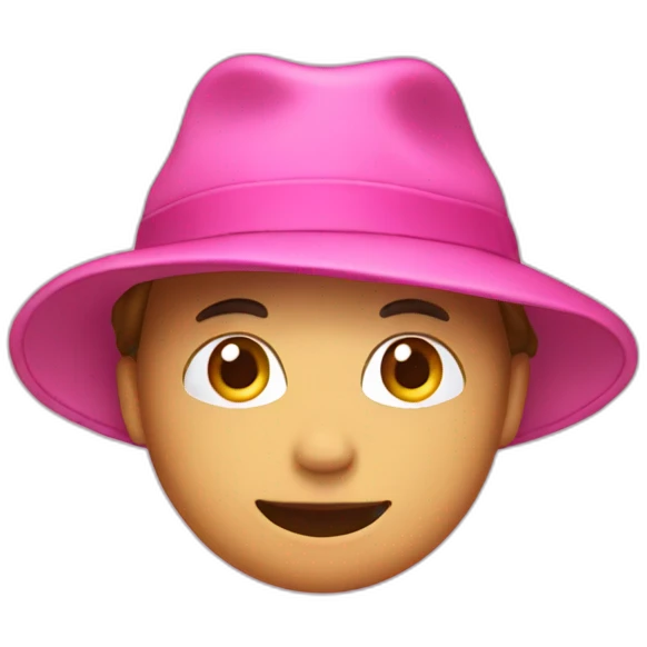 pink hat emoji