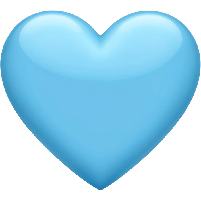 Sky blue heart emoji  emoji