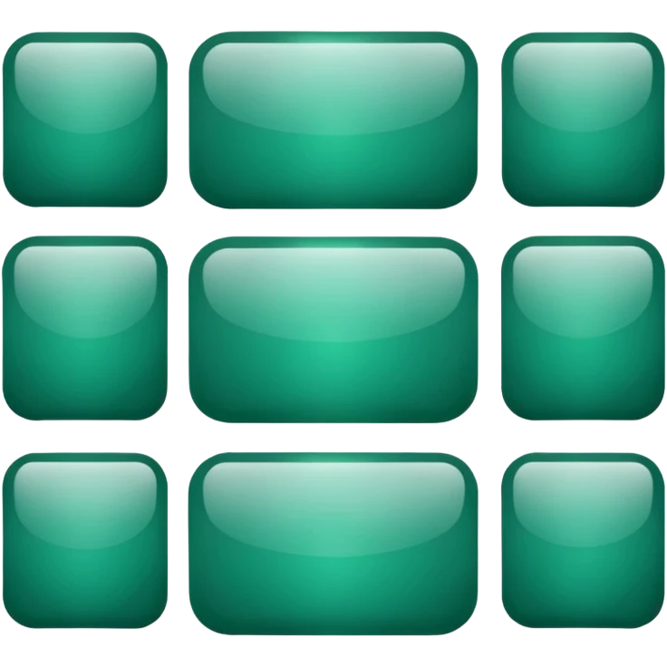 Jade style rounded square icon button emoji