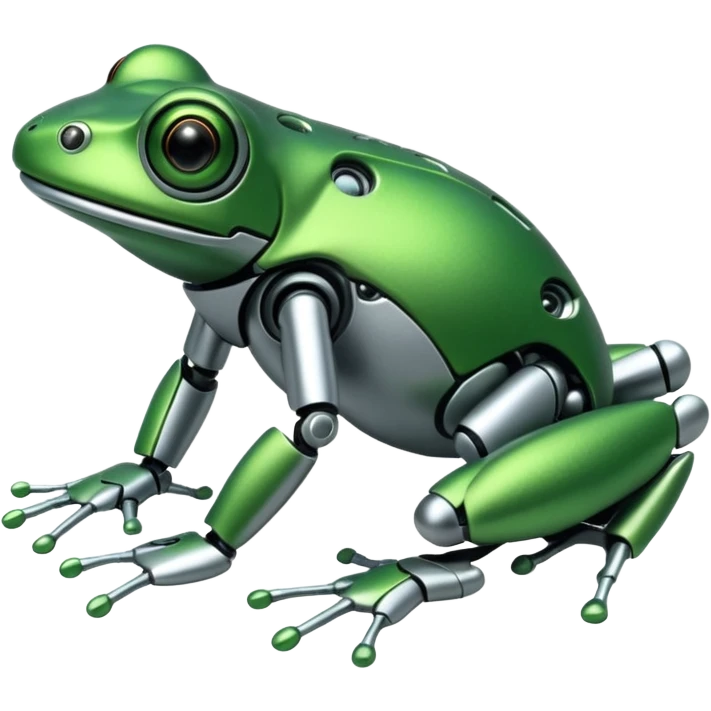robotic frog emoji
