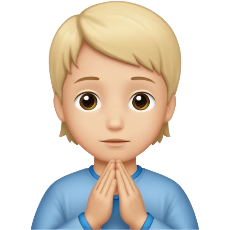 Kid saying i Pray for you mom emoji