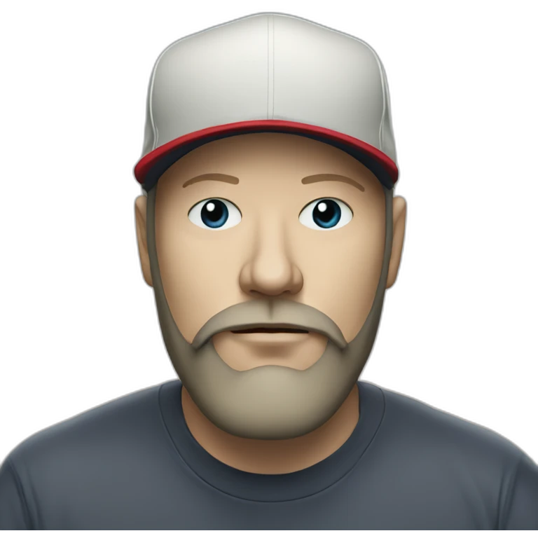 A man look like Fred Durst from limp bizkit with a moustache  emoji