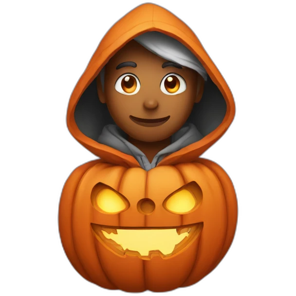 jackolantern in hoodie emoji