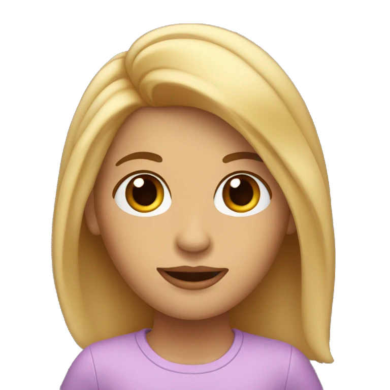 Memoji con el pelo de lado piel clara y ojos cafés oscuros  emoji