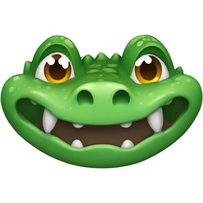 Crocodile crying emoji