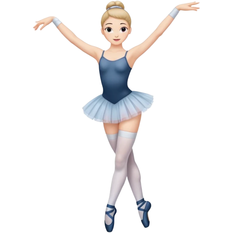 Ballet dancer in thigh highs emoji