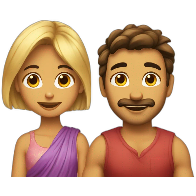 chico y chica besándose emoji
