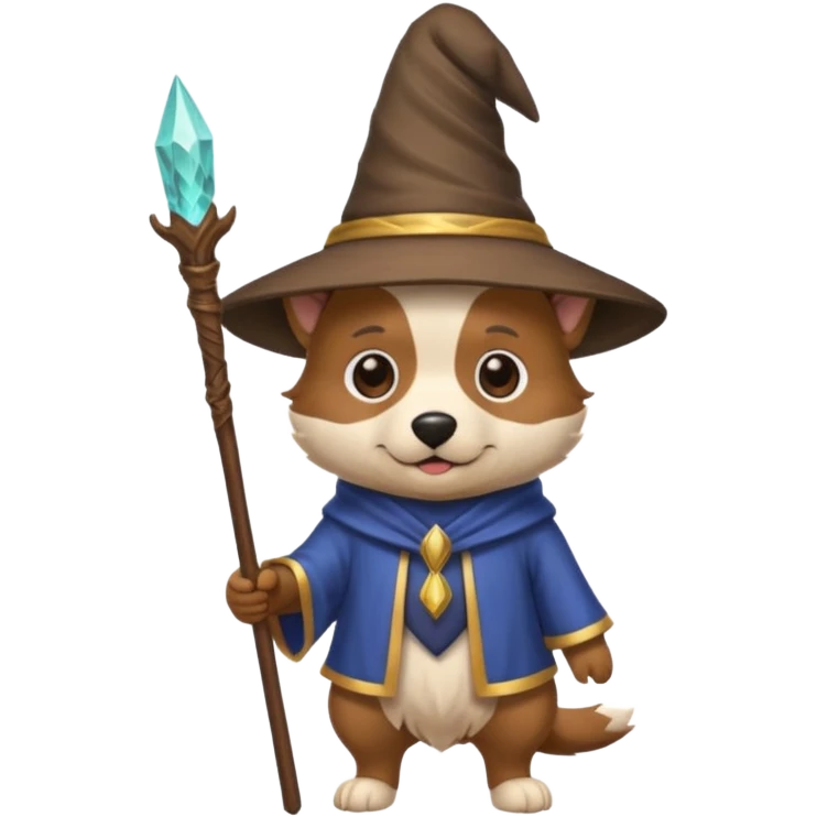 Dog wizard emoji