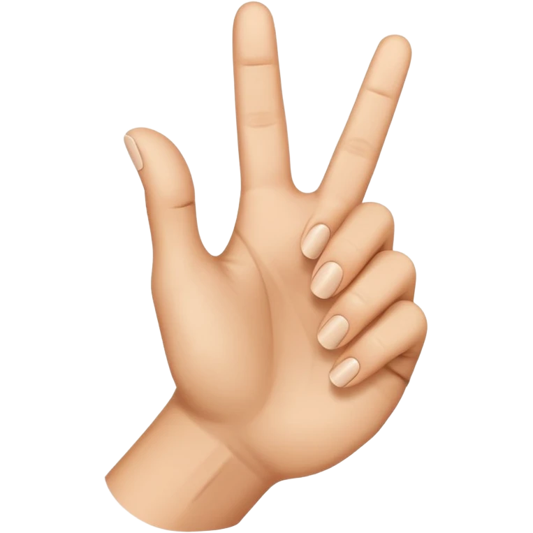 Cupped hand with pointer finger up emoji