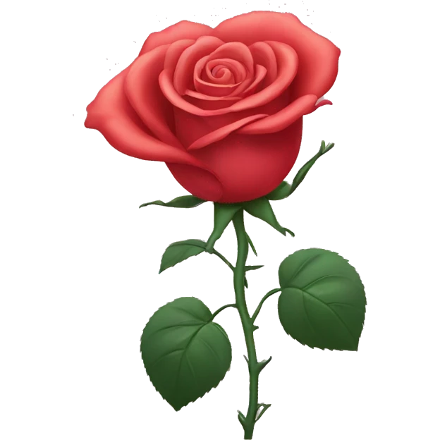 Rose with Heart emoji
