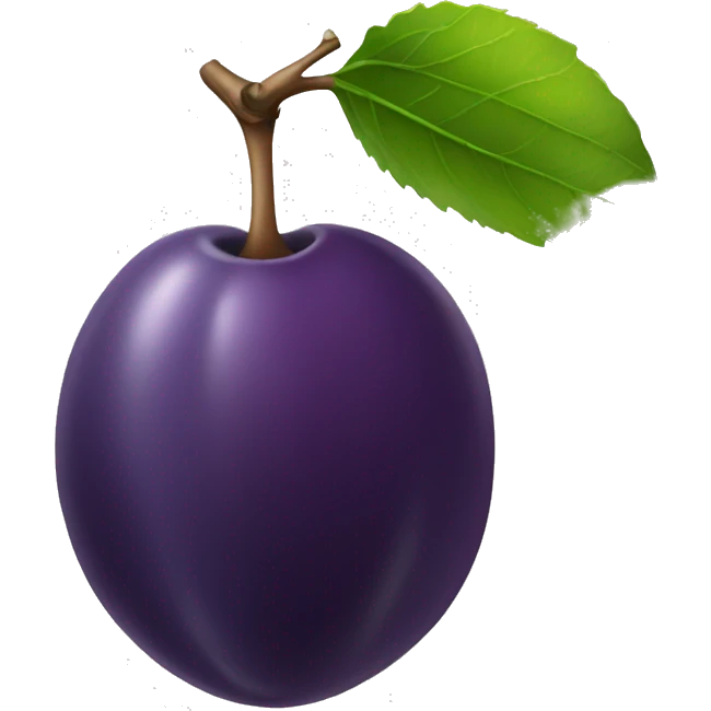 Plum  emoji