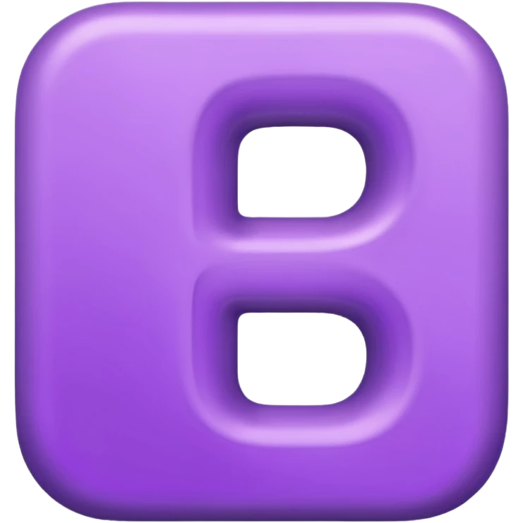 purple letter I emoji