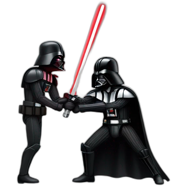Vader fighting Luke emoji