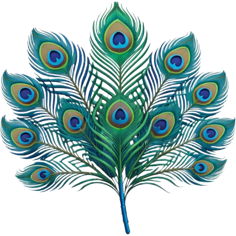 Peacock feather emoji