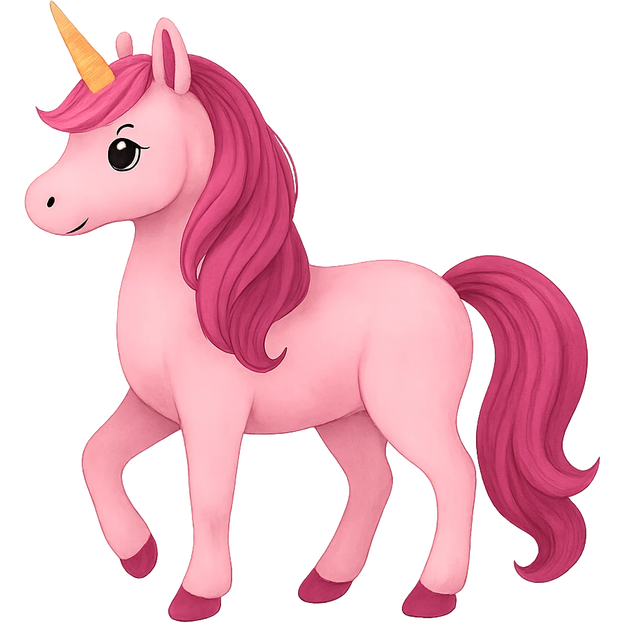 pink unicorn emoji