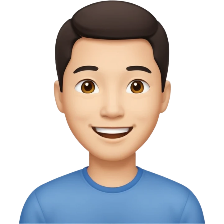 create another asain man, who is a little bit more cheerful  emoji