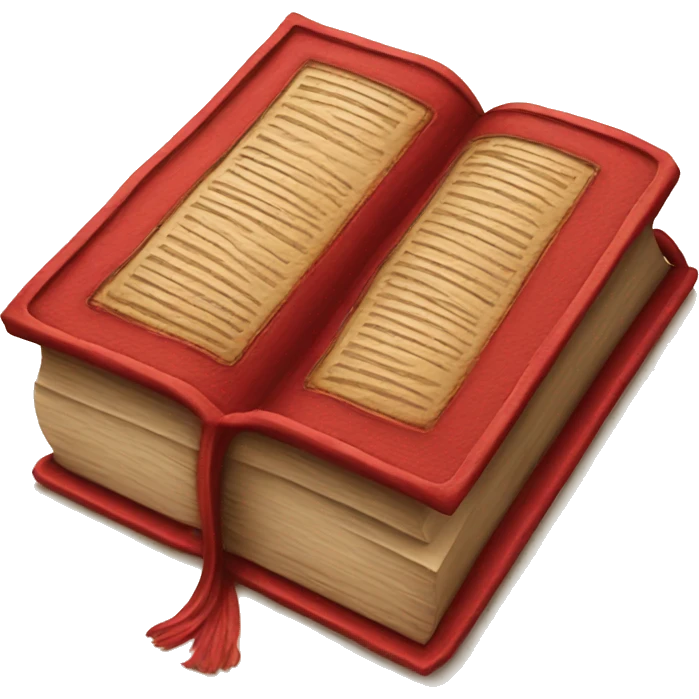 ancient open red book emoji