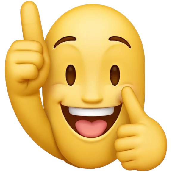 A laughing emoji putting up the middelvinger emoji