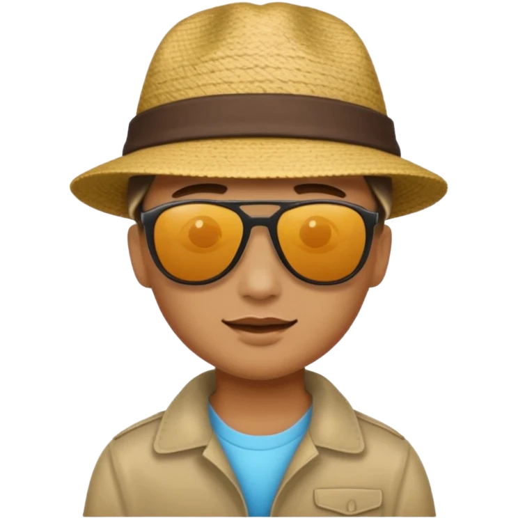 Persona bajo el sol emoji