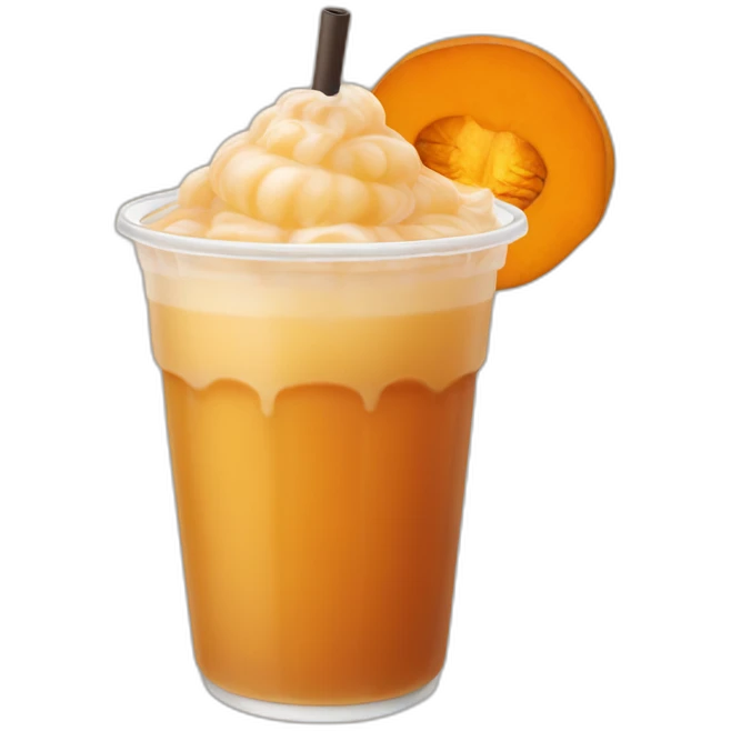 pumpkin spice bubble tea emoji