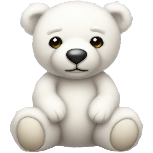 White teddy bear emoji