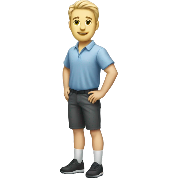 Full body pale casual team manager  emoji