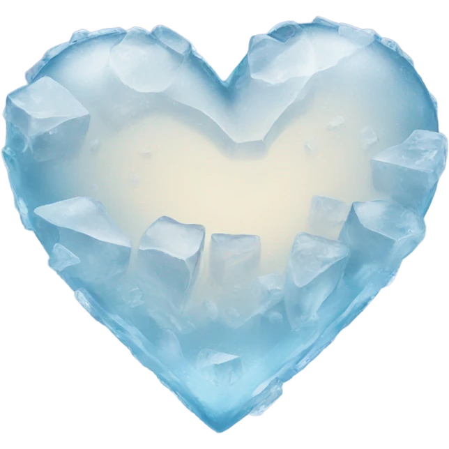 Heart made of ice  emoji