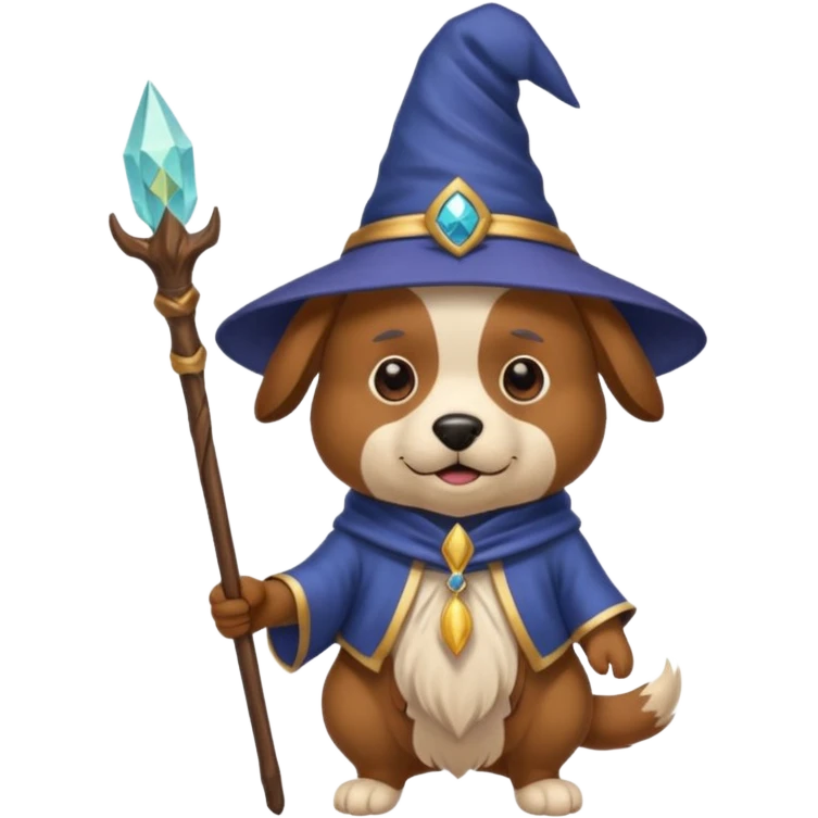 Dog wizard emoji