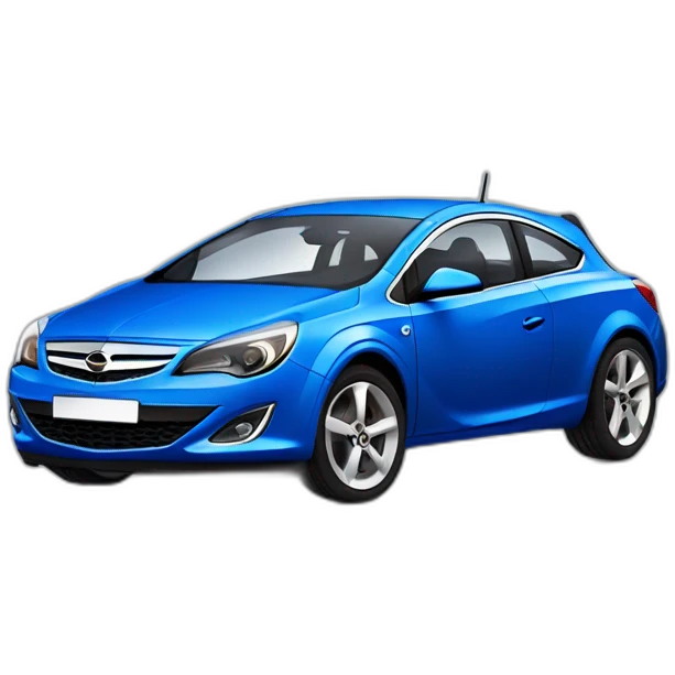 Blue Opel Astra h gtc emoji