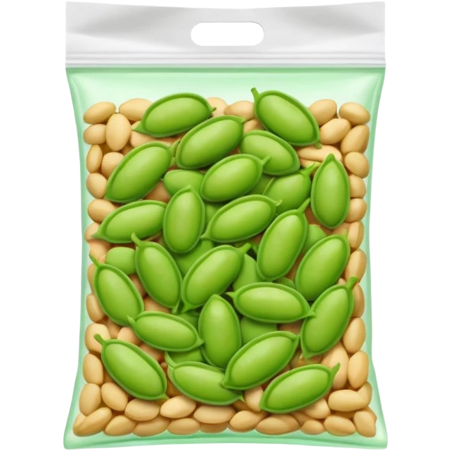 edamame snack bag simple emoji