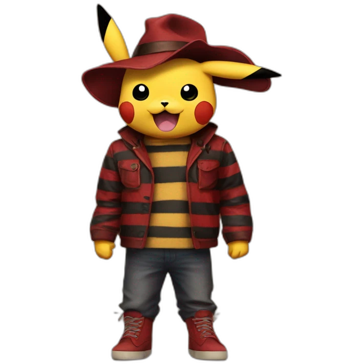 freddy krueger pikachu emoji
