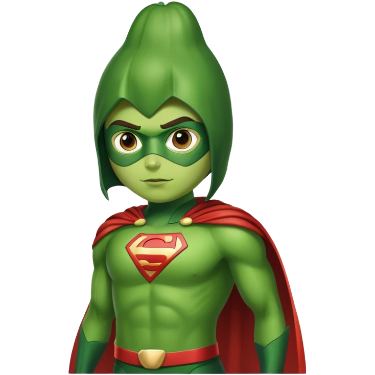 Avocado superhero emoji