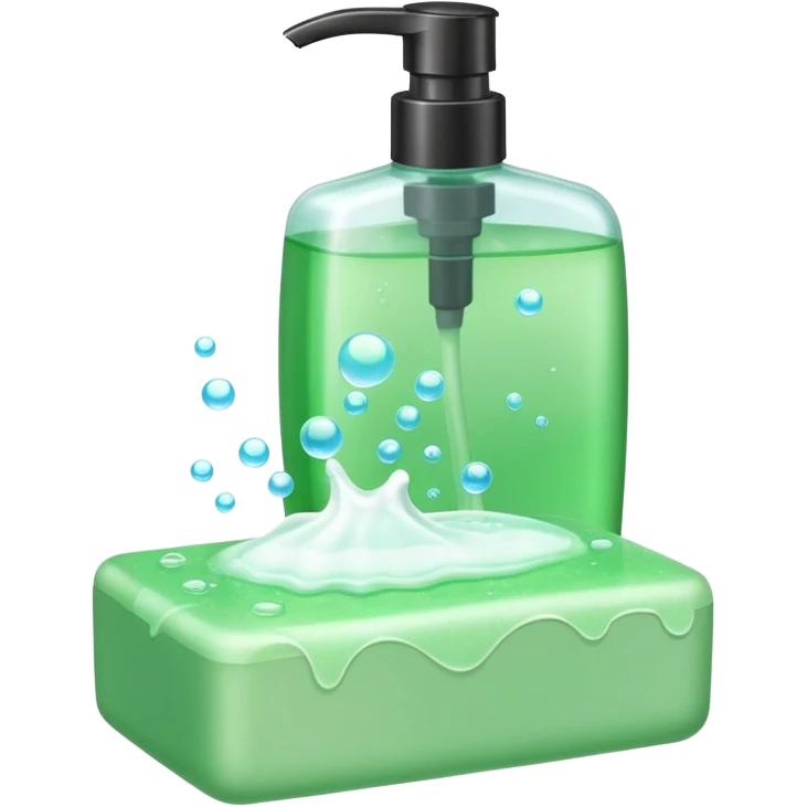 Soap and shampoo emoji