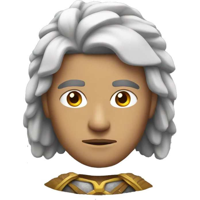 warrior,thoughtful,head, white man emoji