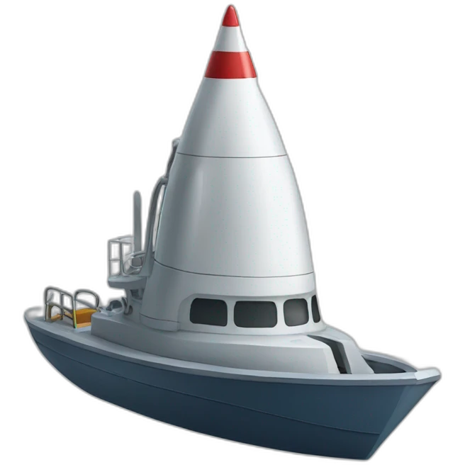Rocket boat emoji