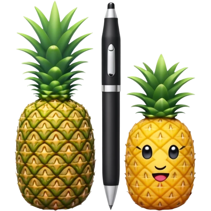 Pineapple Pen and Apple Pen Mixed emoji