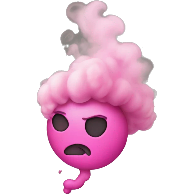 Pink smoke emoji