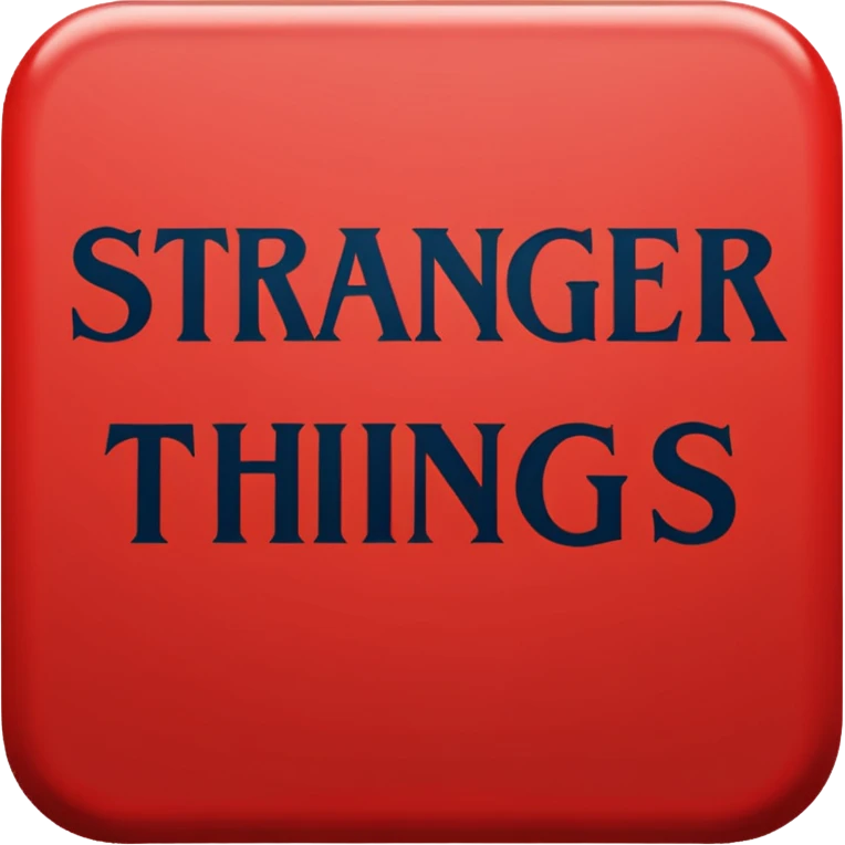 stranger things logo emoji