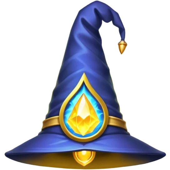 wizard hat with aura Bright emoji