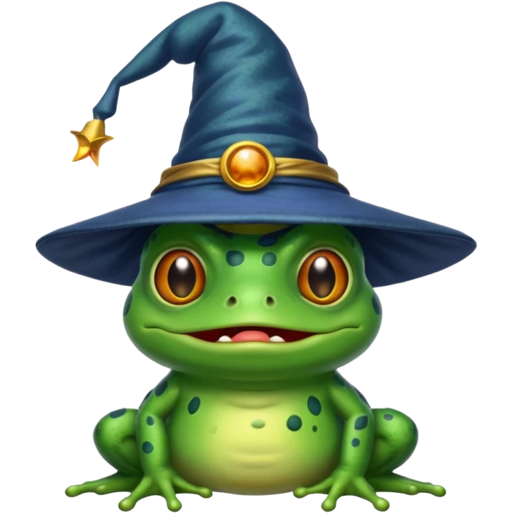 Evil wizard frog emoji