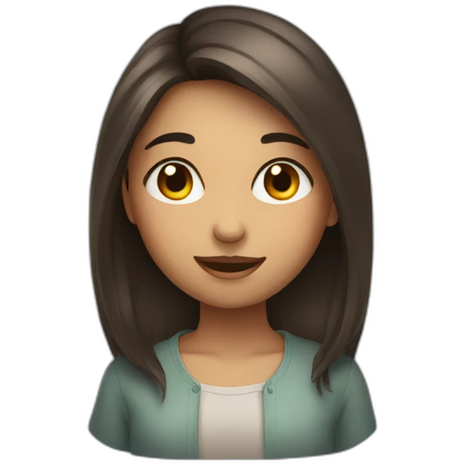 a girl blushing  emoji