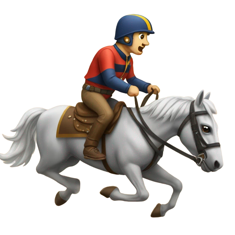 Cavalos correndo emoji