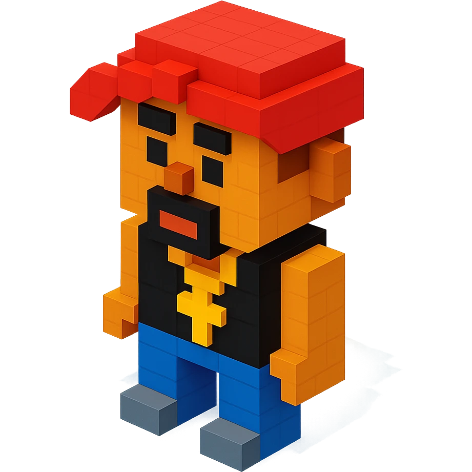 Lego version of rapper 2Pac emoji