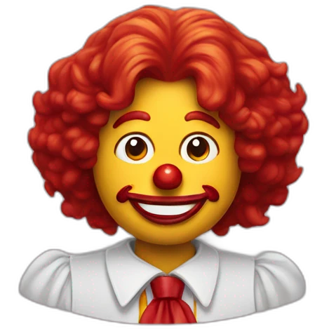 Ronald McDonald emoji