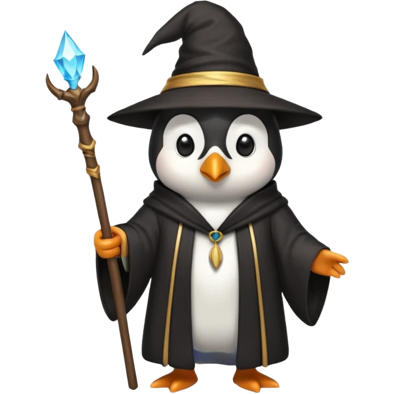 Penguin Wizard emoji